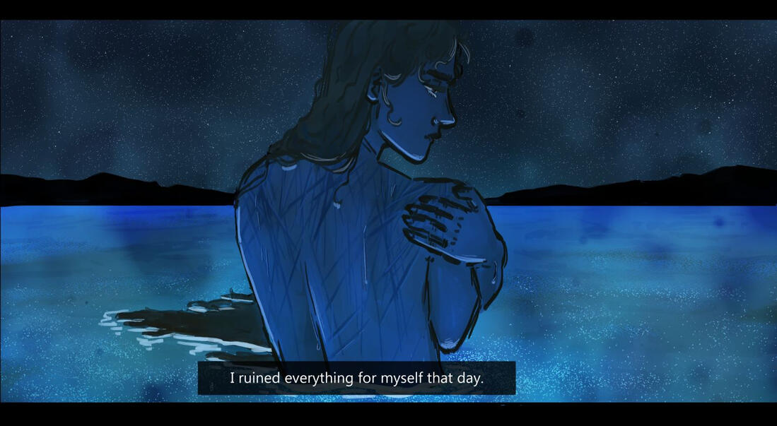 Finnick in the Lake
