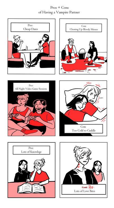 Pros/Cons of a Vampire Partner Zine